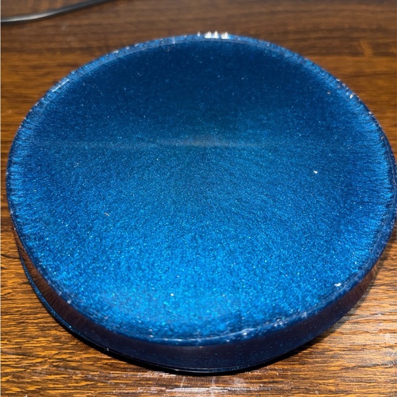 NORE’S NOVELTIES Set of 2 Handcrafted Ashtray-style Coasters “TEACUPS CLEAR” - Picture 3 of 3